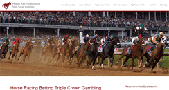 Desktop Screenshot of horse-racing-betting-triple-crown-gambling.com